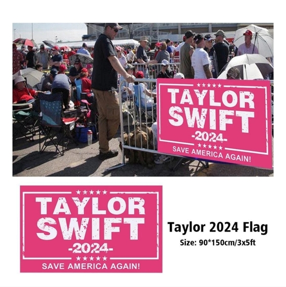 Taylor Swift 2024 Flag, 3x5 ft, Pink Musician Flags ,President Flag - Picture 6 of 6